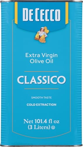 De Cecco Extra Virgin Olive Oil, Classico, Cold Extraction, Great for Cooking & Smooth Taste, 16.9 Fl Oz