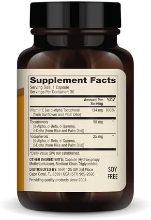Dr. Mercola Vitamin E, 134 mg Per Capsule, 90 Capsules (90 Servings)