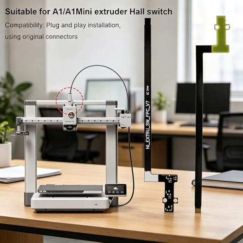 1 Pack 3D Printer Accessories for Bambu Lab A1 Mini / A1 Feed Hall Board, Filament Sensor Replacement Kit