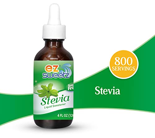 EZ-Sweetz (2-Pack 1.36oz - Liquid De-Bittered Stevia Sweetener 300 Servings/Bottle)