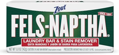 Fels Naptha Laundry Soap & Stain Remover Bar, Pack of 3