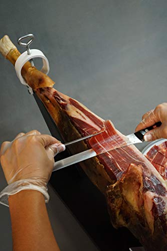 Acorn-Fed 100% Iberico Shoulder Ham Bone-in by Covap (9-10 Lb Ham Holder+ Carver Knifeincluded)