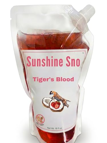 Sunshine Sno Organic Snow Cone Syrup Tiger's Blood- 18oz