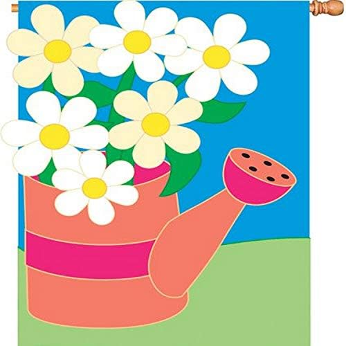 Premier Kites 52115 House Applique Flag, Summer Daisies, 28 by 40-Inch