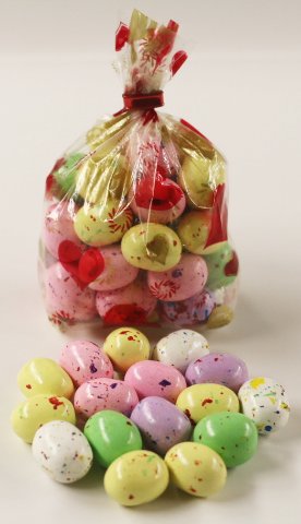Scott's Cakes Speckled Chocolate Malted Eggs in a 1 Pound Bunny Hop Bag