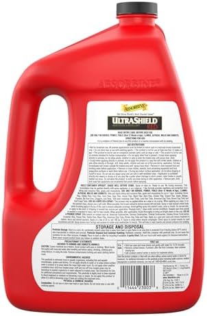 Absorbine UltraShield Red Insecticide & Repellent, 128 fl oz Gallon | Use on Horses & Premise, All-Weather up to 7 Days, Repels & Kills Multiple Species Including Flies, Mosquitoes & Gnats