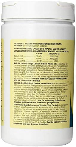 Zoo Med Reptile Calcium with Vitamin D3, 8-Ounce