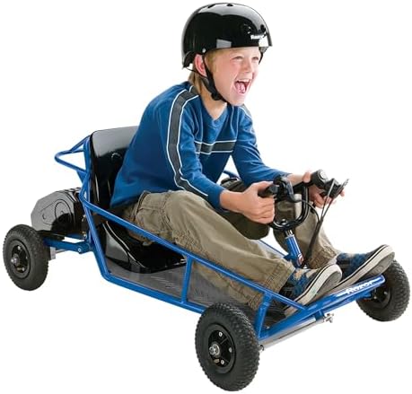 Razor Dune Buggy Electric Ride-On for Kids Ages 8+, 120 lb Max Weight, Blue – 250W Motor, Up to 9 Mph, 40-Min Run Time, Thumb Trigger Throttle