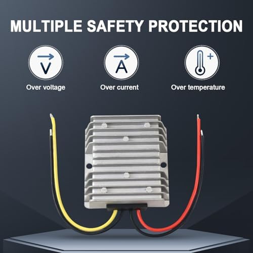 DC 8-36V to 12V Boost Buck Converter, 6A 72W Voltage Regulator DC Step Up Step Down Power Supply Module for Car Truck RV Automotive Electronics LED Driver
