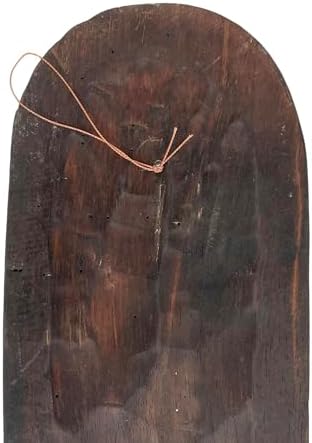 Zeckos Set of 5 African Animal Wall Masks, Hand-Carved Wood, 20 Inch | Painted Black Backdrop with Natural Grain