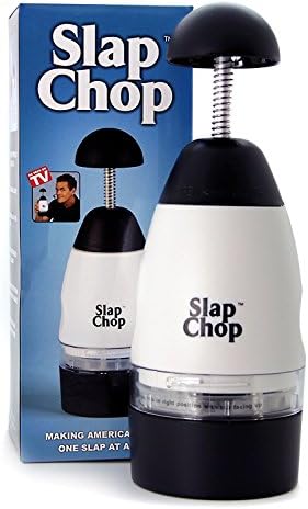 Original Slap Chop Slicer Chopper with Stainless Steel Blades & Butterfly Opening for Easy Cleaning - Vegetable Chopper Gadget, Mini Chopper for Salads - Kitchen Accessory