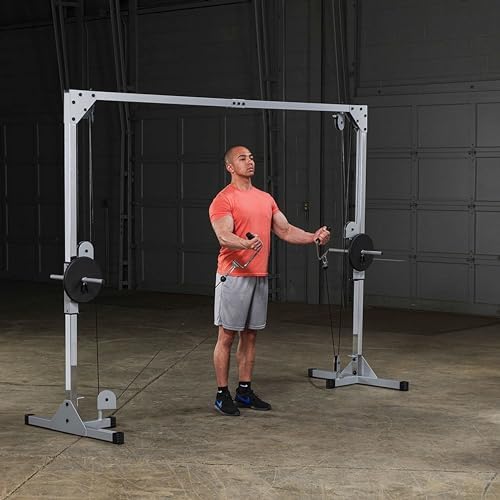 Body-Solid Best Fitness Functional Trainer Cable Machine, Full Body Workout Weight Stacks, Chest and Shoulder Exercise Home Gym LAT Pulldown Machines with 190lb Weights Stack