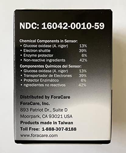 FORA V30 G30 Premium V10 Blood Glucose Test Strips - 50count, Precise Blood Sugar Measurement for Diabetes and Your Diabetic Diet