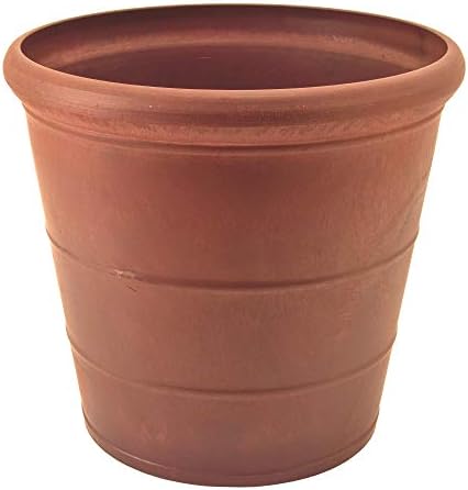 PSW Pot Collection NUR28C 10” Planter Pot for Indoor and Outdoor Plants and Gardens, 10-inch, Chocolate