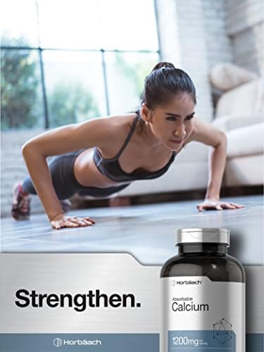 Horbäach Calcium 1200 mg with Vitamin D3 | 240 Softgels | 5000IU Vitamin D3