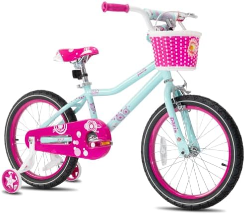 JOYSTAR Paris Girls Bike with Training Wheels for Ages 3-10Y