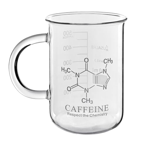500ML Coffee Mug Beaker Borosilicate 3.3 - USAlab