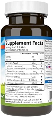 Carlson Right for The Macula, Made with Lutemax 2020, 60 Softgels | Clinically Proven to Support Vision Health, Macular Health, Blue Light Protection