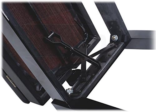 Griffin Adjustable Piano Bench (ErgonomicPRO-X Series) – Black Solid Wood Frame, PU Leather Cushion
