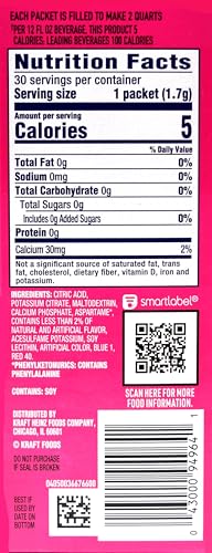 Crystal Light Raspberry Lemonade Drink Mix (Makes 12-Quarts), 1.8-Ounces Canisters (Pack of 4)
