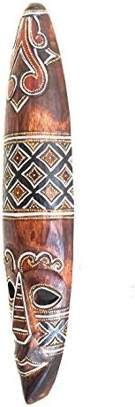 OMA African Mask Wall Hanging Decor Wooden Hand Crafted Tiki God Blessing & Protection Wall Decor Home Gift (Blessing & Protection)