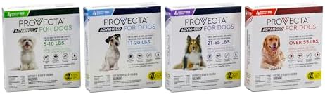 Provecta® Advanced for Extra Large Dogs (Over 55 lbs) Flea and Tick Topical Treatment, 4-Month Supply