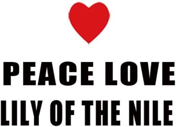 Peace Love Lily of The NILE Decal Car Laptop Wall Sticker