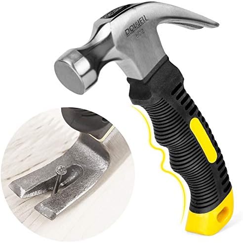 DOWELL Tool Kit, Hand Tool Set with Hammer, 9 Piece | mini tool kit, heat-treated chrome-plated steel, TPR ergonomic handles, blow-molded case, ultra-compact for storage