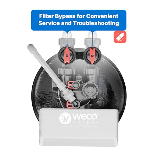 WECO SFT-CAT-581SM-1235 Hybrid Water Softener and Conditioner System for Whole House Water Treatment - 1" MPNT Connection - Cation Resin and