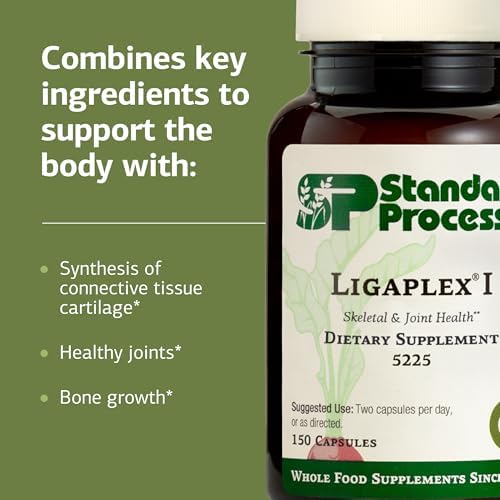 Standard Process Ligaplex I - Joint Support Supplement for Ligament & Cartilage Health - Bone Strength Support - Non-Soy
