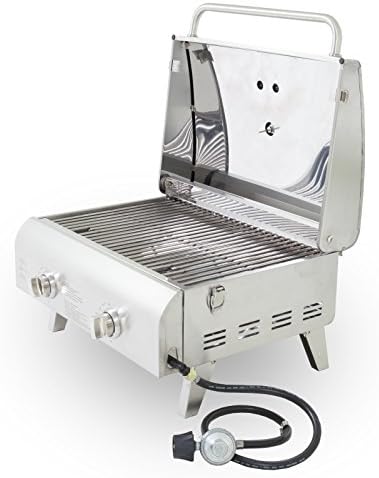 Pit Boss Grills 75275 Stainless Steel Two-Burner Portable Grill