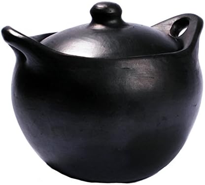 Ancient Cookware, Rounded Chamba Clay Soup Pot, Large, 6 Quarts