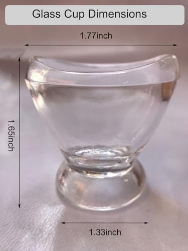 Dr.Jim Glass Eye Wash Cup for Eye Rinse,Cleansing with Storage Container
