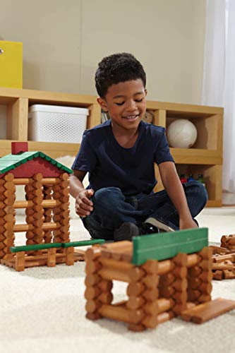 LINCOLN LOGS Collector's Edition Village Set - 327 Real Wood Pieces, Ages 3+, Retro Building Toy for Boys/Girls, Creative Construction Game