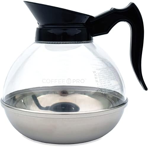 Original Gourmet CPU12 Unbreakable Decanter, Regular, 12 Cup, 8-Inch x10-Inch x10-Inch, BK Handle