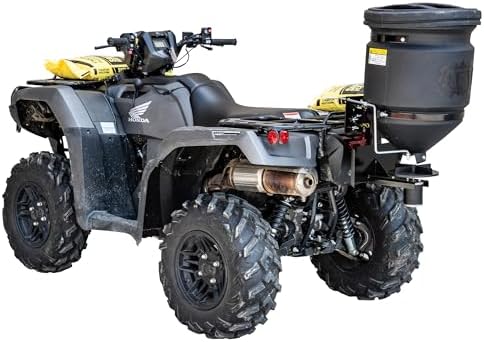 Buyers Products ATVS15A ATV 12V Broadcast Spreader 15 Gallon Hopper | 12V ATV Broadcast Spreader Holds 15 Gallons And Spreads Seed, Feed, Salt