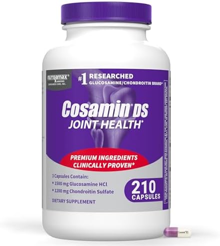 Nutramax Cosamin DS Joint Supplement, Glucosamine Chondroitin, 180 Capsules