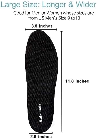 1 Inch Leg Length Discrepancy Full Length Insoles Lifts for Uneven HIPS (2 Lefts Large)