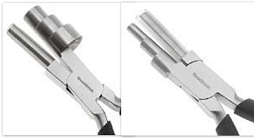Wire Looping Looper Pliers, GET Both Large & Small Multi Step, Three Tier Pliers, for a Total of 6 Sizes! Big Wrapper & Little Wrapper. Jump Rings