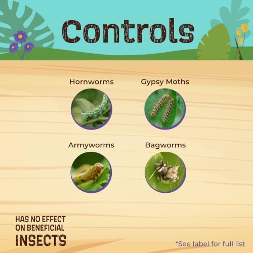 Bonide Captain Jack's Bacillus Thuringiensis BT, 32 oz | Ready-to-Use Spray, Worm & Caterpillar Control, For Organic Gardening