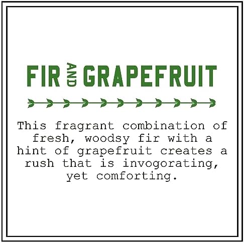 Barr-Co. Fir & Grapefruit Glass Tumbler Candle, 20 oz | Woody Citrus Scent, Long Burning Soy Wax Candle, Scented Candles for Home, Bathroom & Office, 120-Hour Burn Time