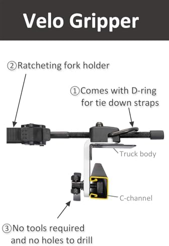 INNO RT202 Truck Bed Bike Rack - Bike Mount for Pickup Truck with C-Channel Track Systems