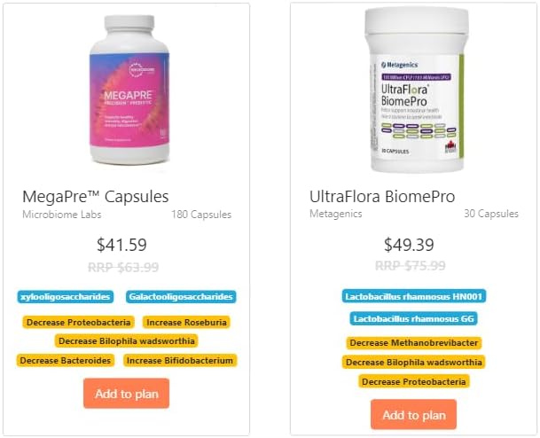 Gut Microbiome Test Kit — US Lab, 1-2 Week Results — Personalized Food & Supplement Recommendations — 43 Gut Health Scores, Up to 3