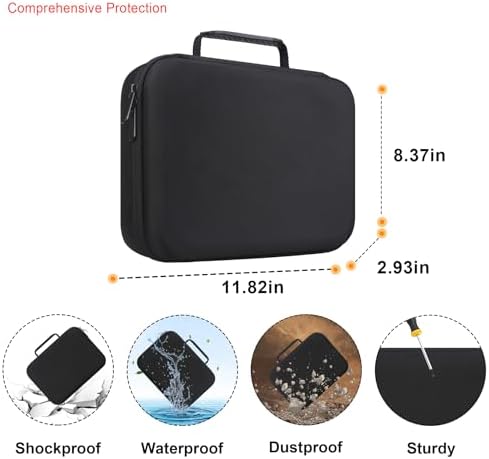 Elonbo Carrying Case for Halo Bolt Ultimate 2.0/3.0 Portable Car Battery Jump Starter/Halo Bolt 55500 mwh/Air 58830/ Air + 55500/58830/ 44400/57720