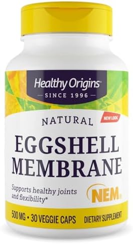Healthy Origins NEM Eggshell Membrane 500 mg, 30 Veggie Caps