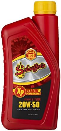 Schaeffer Manufacturing Co. 0707-012S Extreme V-Twin Synthetic Plus Racing Oil 20W-50, 1-Quart Bottle