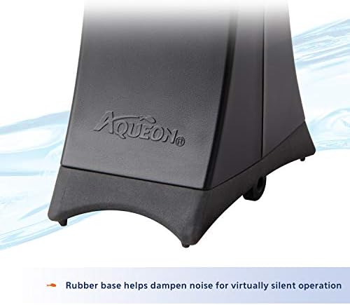 Aqueon QuietFlow Aquarium Air Pump 10, For 2-10 Gallon Tanks, Black