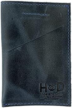 Hide & Drink, Soft Leather Wallet & Card Sleeve, Handmade Includes 101 Year Warranty (Bourbon Brown)