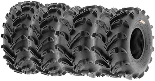 Set of 4 SunF A024 AT-Mud-Trail ATV UTV 23x8-11 Front & 22x11-9 Rear off-road Tires, 6 PR, Tubeless
