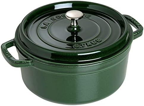 Staub Cast Iron 5.5-qt Round Cocotte - Grenadine, Made in France